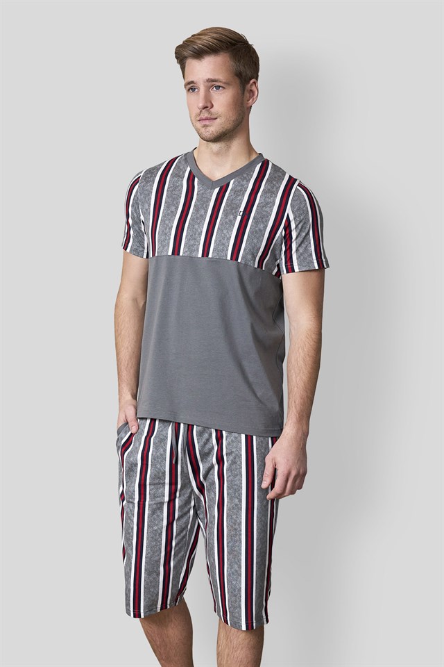 DOREANSE Erkek T-Shirt Pijama Takımı 4522